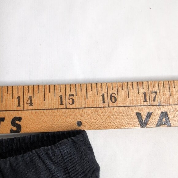 David Archy Men's Black Straight Leg Pants Elastic Waist/Drawstrings, Size L - Picture 8 of 8